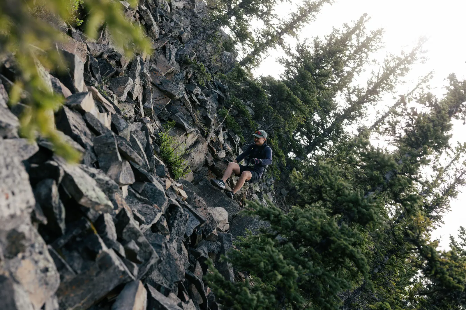 890 m of climbing in 7 km