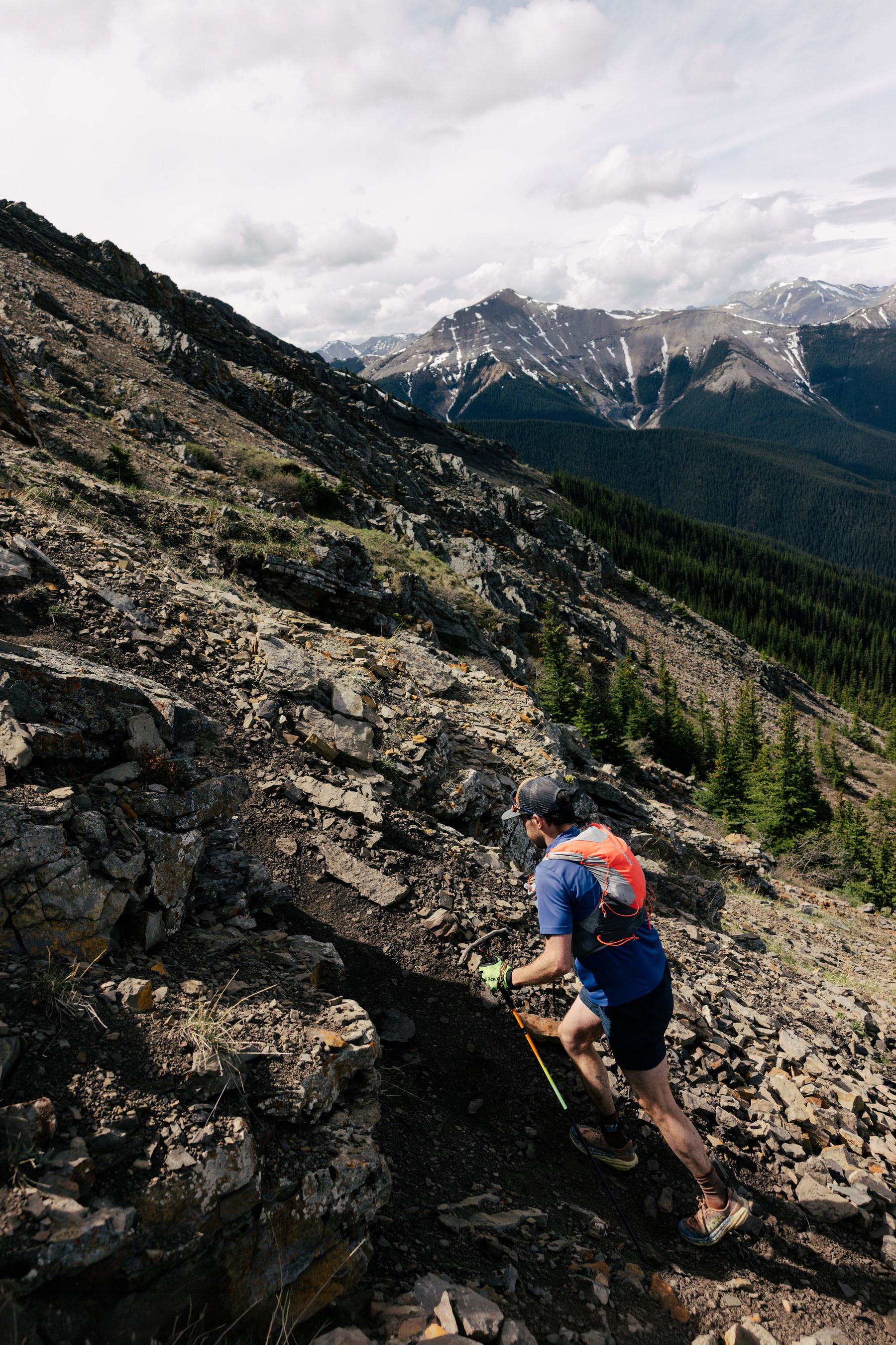 Seven kilometres of downhill to the finish