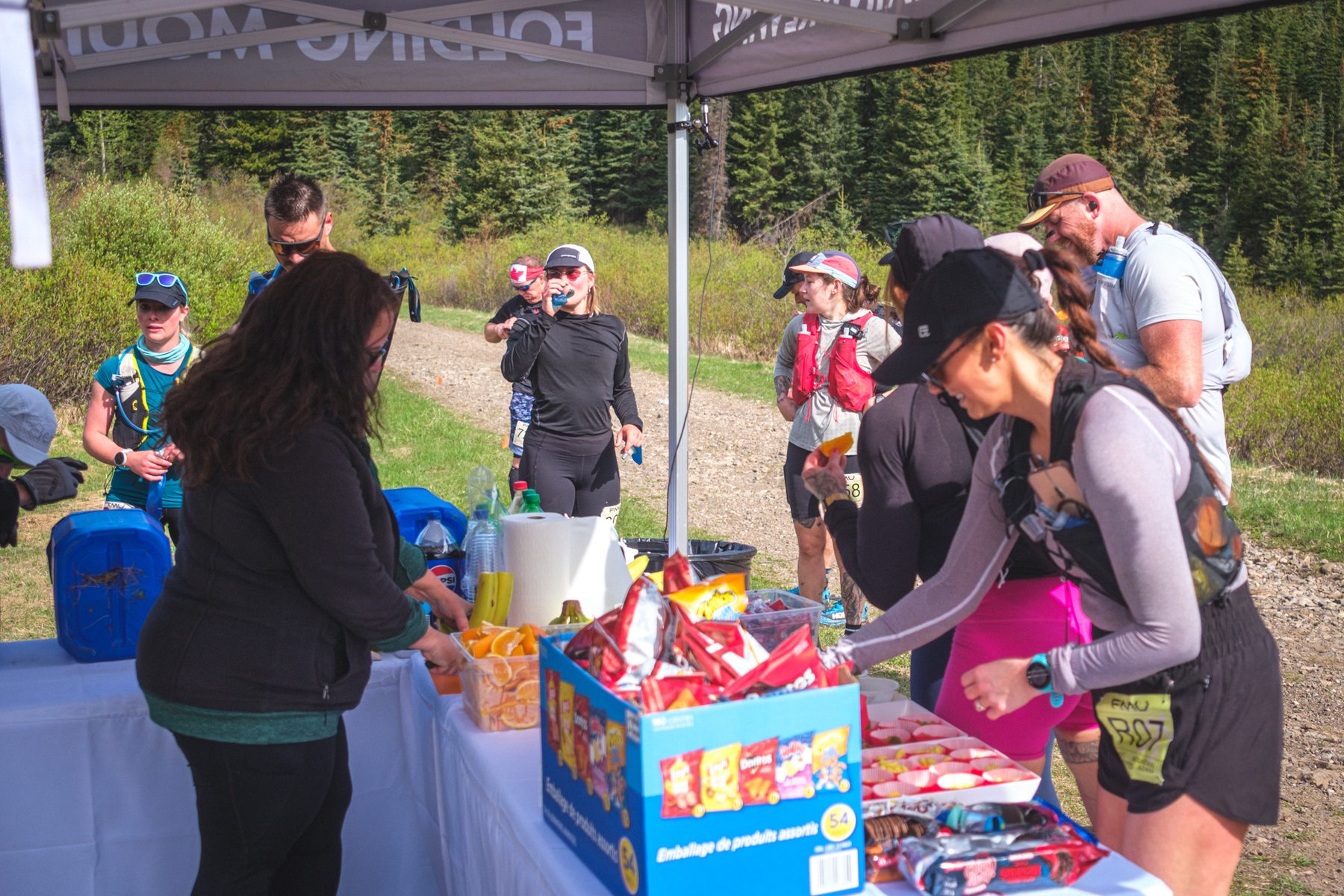 Aid Station 2 at Cap Ridge